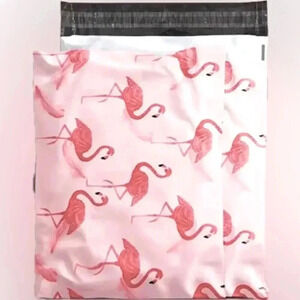 25 count - Designer Shipping Mailers Flamingo Poly Mailer 10x13